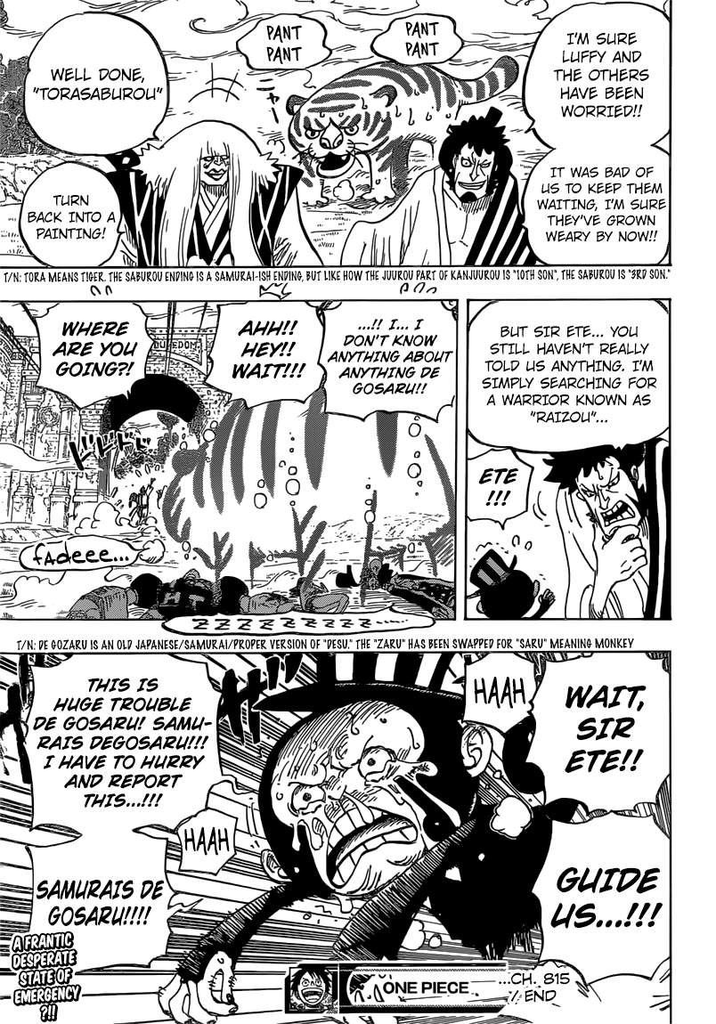 One Piece Chapter 815 20